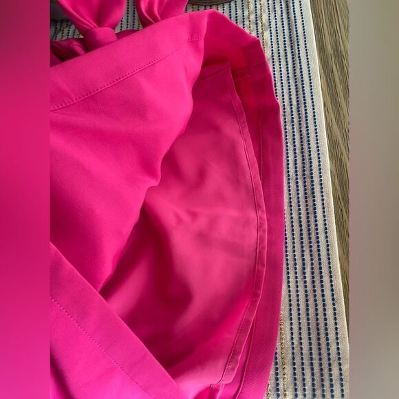 Tuckernuck Bow Dress Womens Sz Small Hot Pink Cameron Eubanks Wimberly NWT - Picture 12 of 17